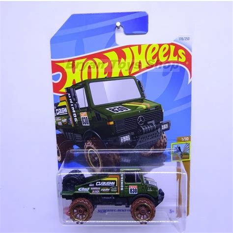 HIJAU Hot Wheels Mercedes Benz Unimog 1300L Dark Green Shopee Malaysia