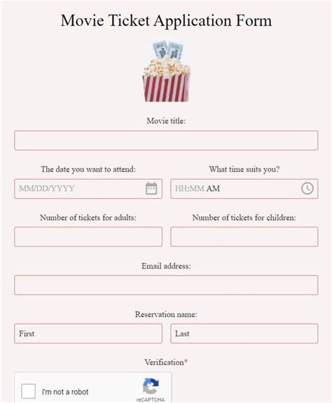 Free Ticket Form Templates For Selling Tickets Online