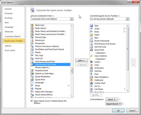 How To See The Old Print Preview In Excel 2010 A4 Accounting