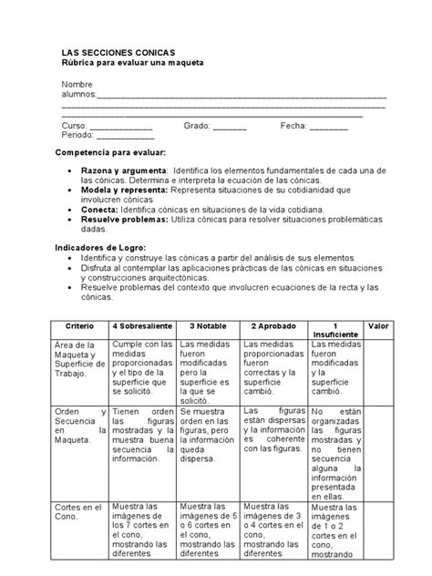 Rubrica Para Evaluar Maquetas Descargar Gratis Pdf Ecuaciones Cognición