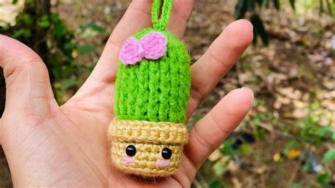 C Mo Tejer Llavero En Cactus Tejido A Crochet Paso A Paso Especial