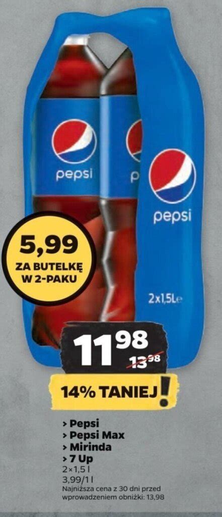 Promocja Pepsi Pepsi Max Mirinda Mirinda X L Netto