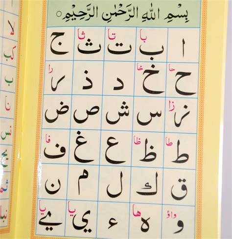 Arabic Alphabet With Images Arabic Alphabet Horufe Tahajji Noorani