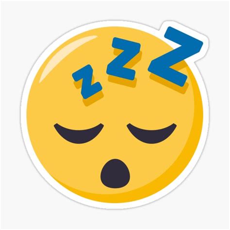 "JoyPixels™ Sleeping Face Emoji" Sticker by joypixels | Redbubble