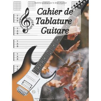 Cahier De Tablature Guitare Cahier De Partitions Pour Guitare NLFBP