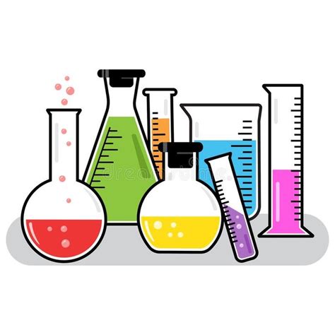 Chemical Vessels. Vector Illustration Stock Illustration - Illustration of fluid, distilling ...