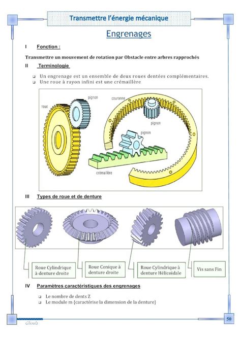 Pdf Engrenages Alloschool Glioula Engrenages I Fonction