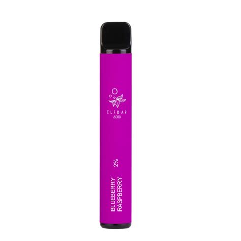 Elf Bar 600 Blueberry Raspberry Disposable Vape VapeHut UK