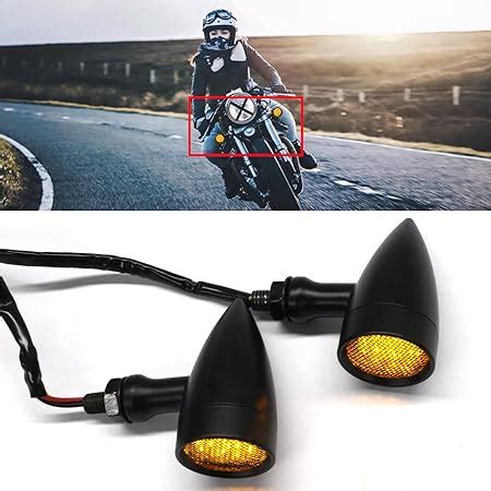 Jmtbno Led Clignotants Moto Indicateurs De Moto Aluminium Balle Mini