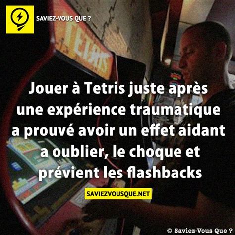 Jouer à Tetris juste après une expérience traumatique a prouvé avoir un