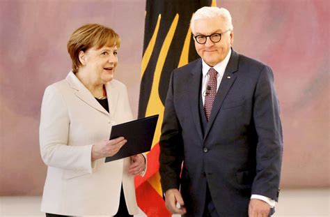 Bundespr Sident Frank Walter Steinmeier Papa Groko Will Steinmeier