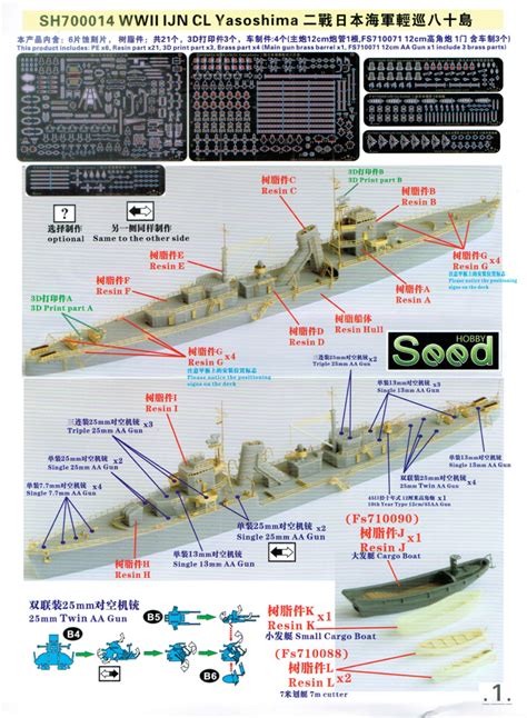 Seed Hobby Japanischer Kreuzer Yasoshima 1700