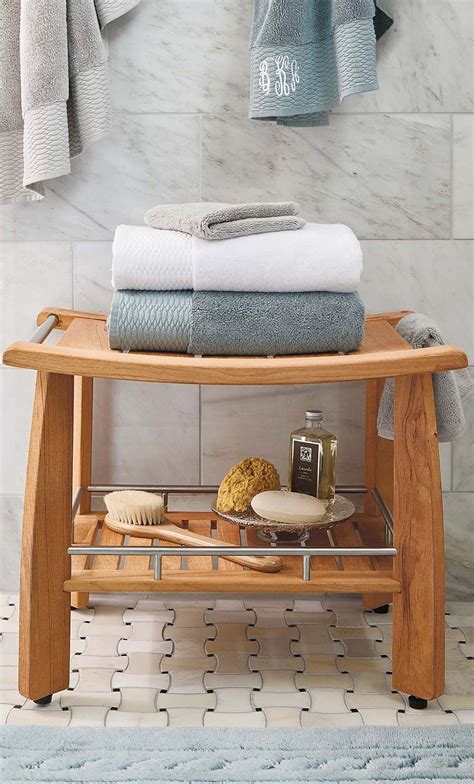 Teak Bath Furniture Collection And Stainless Steel Accents By Frontgate