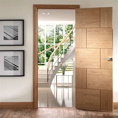 Door And Frame Kit Ravenna Oak Flush Door Prefinished Interior