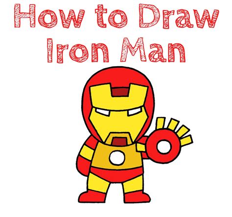 How To Draw Iron Man Easy Drawing Tutorial For Kids Atelier Yuwaciaojp