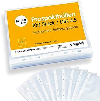 Perfect Line Pochettes Transparentes Pour Documents Din A