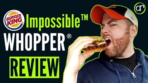 Burger King Impossible Whopper Review First Impressions Youtube