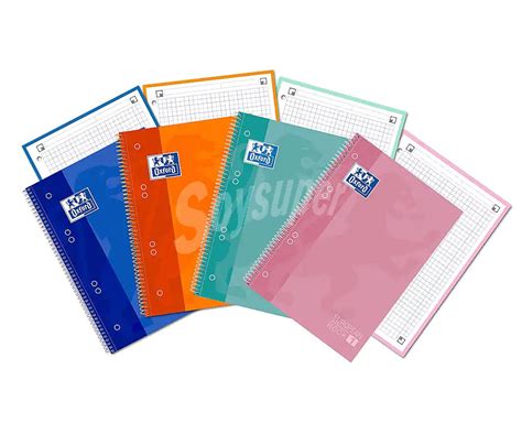 Oxford Cuaderno A5 Con Cuadrícula 5x5 Milímetros Y 80 Hojas Disponible En Varios Colores Oxford