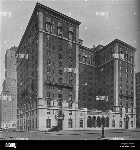 The Park Lane Hotel New York City 1924 Artist Unknown Stock Photo