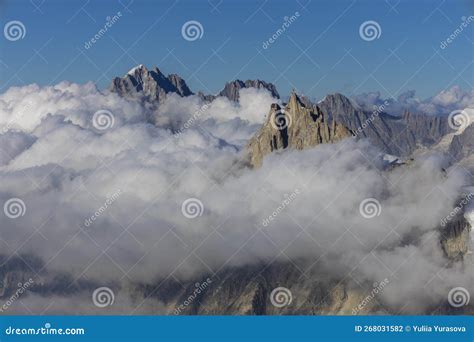 Aguille Du Midi Chamonix Stock Photo Image Of Gouter 268031582