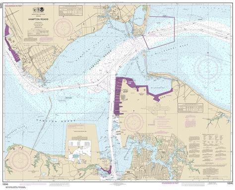 TheMapStore NOAA Chart 12245 Chesapeake Bay Virginia Hampton