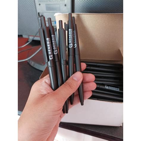 Jual Pulpen Promosi Sablon Logo Custom Tinta Hitam Pen Pena Bolpoin