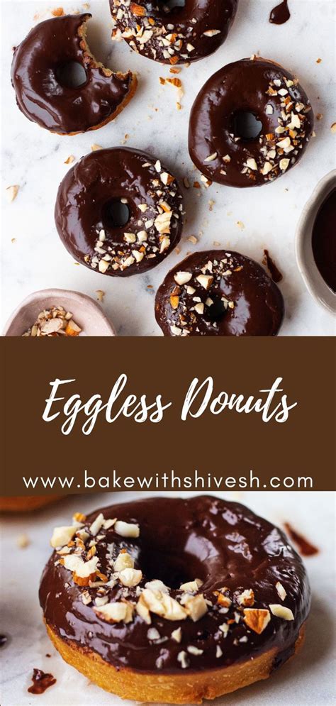 Eggless Chocolate Glazed Donuts Recipe