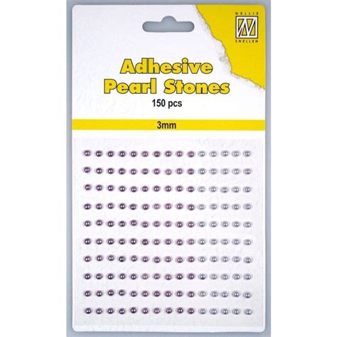 Adhesive Pearl Stones 3mm Lilac Shades 150pcs Aps306 Craftlines Bv