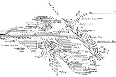 Lawley Street Goods Depot A 1938 Schematic Drawing Of Lawley Street