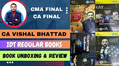 Ca Vishal Bhattad Sir Idt Regular Batch Book Unboxing And Detailed Review