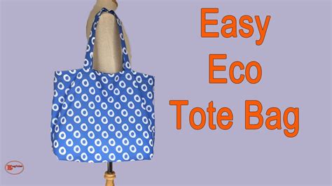 Eco Bag Sewing Diy Tote Bag Easy Tote Bag Sewing Tutorial Diy Bag