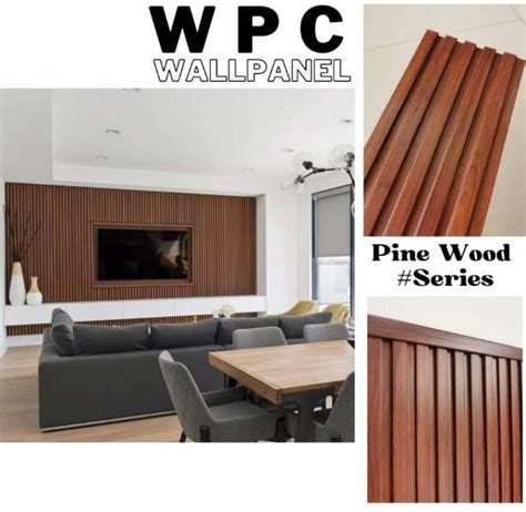 Jual Wood Panel WPC 3D Wallpanel Dinding PVC Kayu Panjang 45cm GW02