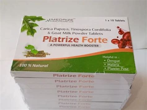 Carica Papaya Leaf Extract With Giloy Tablet At Box Carica