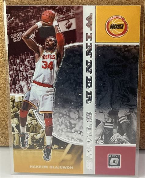 Donruss Optic Winner Stays Hakeem Olajuwon Houston Rockets