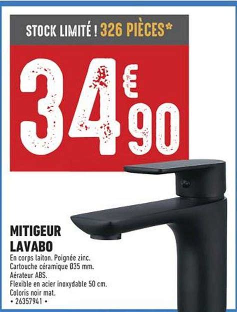 Promo Mitigeur Lavabo Chez Brico Cash ICatalogue Fr