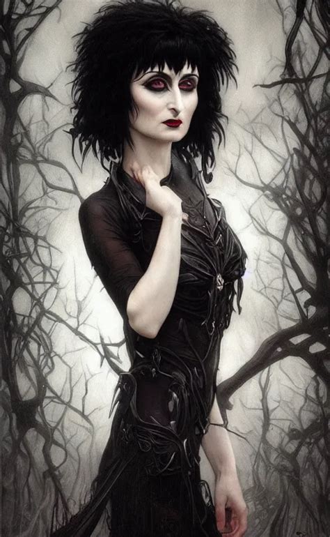 Krea Portrait Of Siouxsie Sioux Dark And Ethereal Expressive Pose