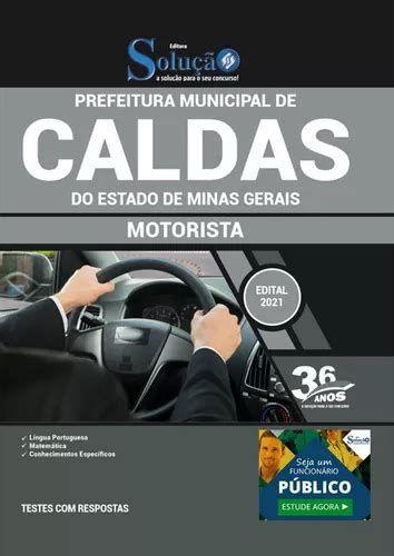 Apostila Prefeitura Caldas Mg Motorista MercadoLivre