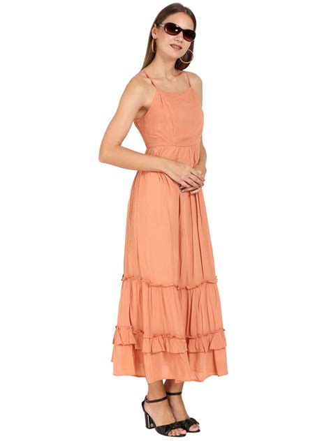 Crinkle Maxi Tier Dress