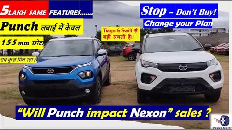 Tata Punch And Nexon Dimension Comparison Youtube