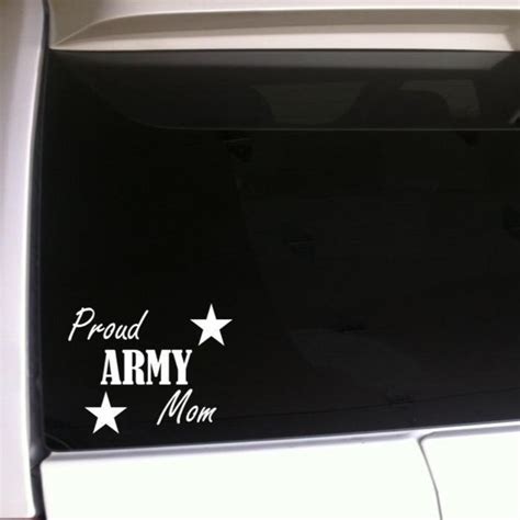 Proud Army Mom Car Decal Vinyl Sticker Motherproud