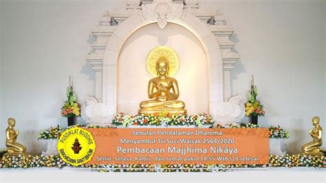 Ym Bhikkhu Atthadhiro Thera Spd Pembacaan Majjhima Nik Ya