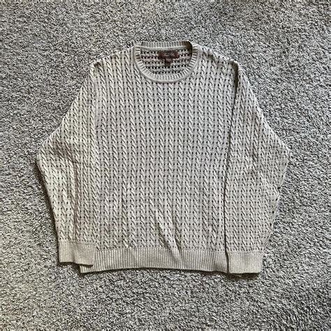 Vintage Tasso Elba Sweater Size Large Fits Xl Pit Depop