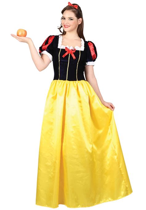 Adult Snow White Princess Fancy Dress Costume Fairy Tale Sexy Ladies