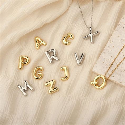 Anavia Letter X Dainty Initial Necklaces For Women Girls Balloon Letter