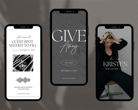 Instagram Story Template Instagram Template Instagram - Etsy