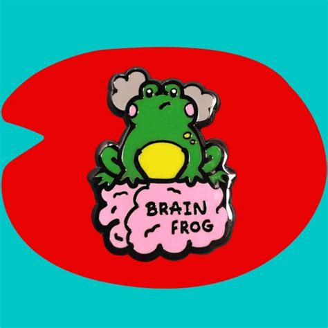 Innabox Brain Frog Enamel Pin Brain Foginnabox Brain Frog Enamel Pin
