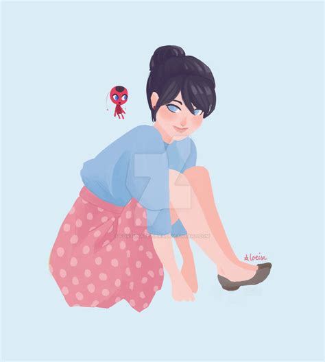 Marinette and Tikki by fortunateJules on DeviantArt