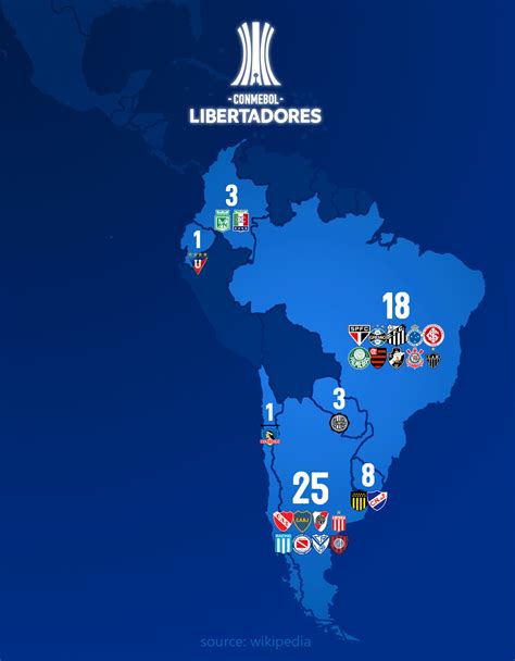 Copa America Winners Map Img Twig