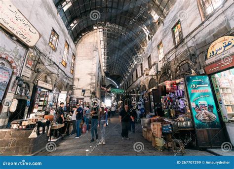 A Vibrant and Colourful Souq in Damascus in Syria Stock Image - Image ...