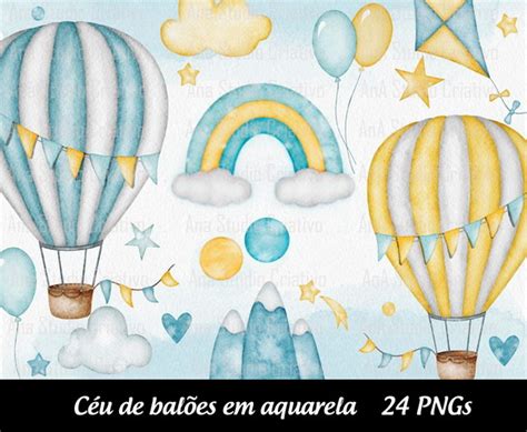 Kit Digital Clipart C U De Bal Es Em Aquarela Pngs Elo